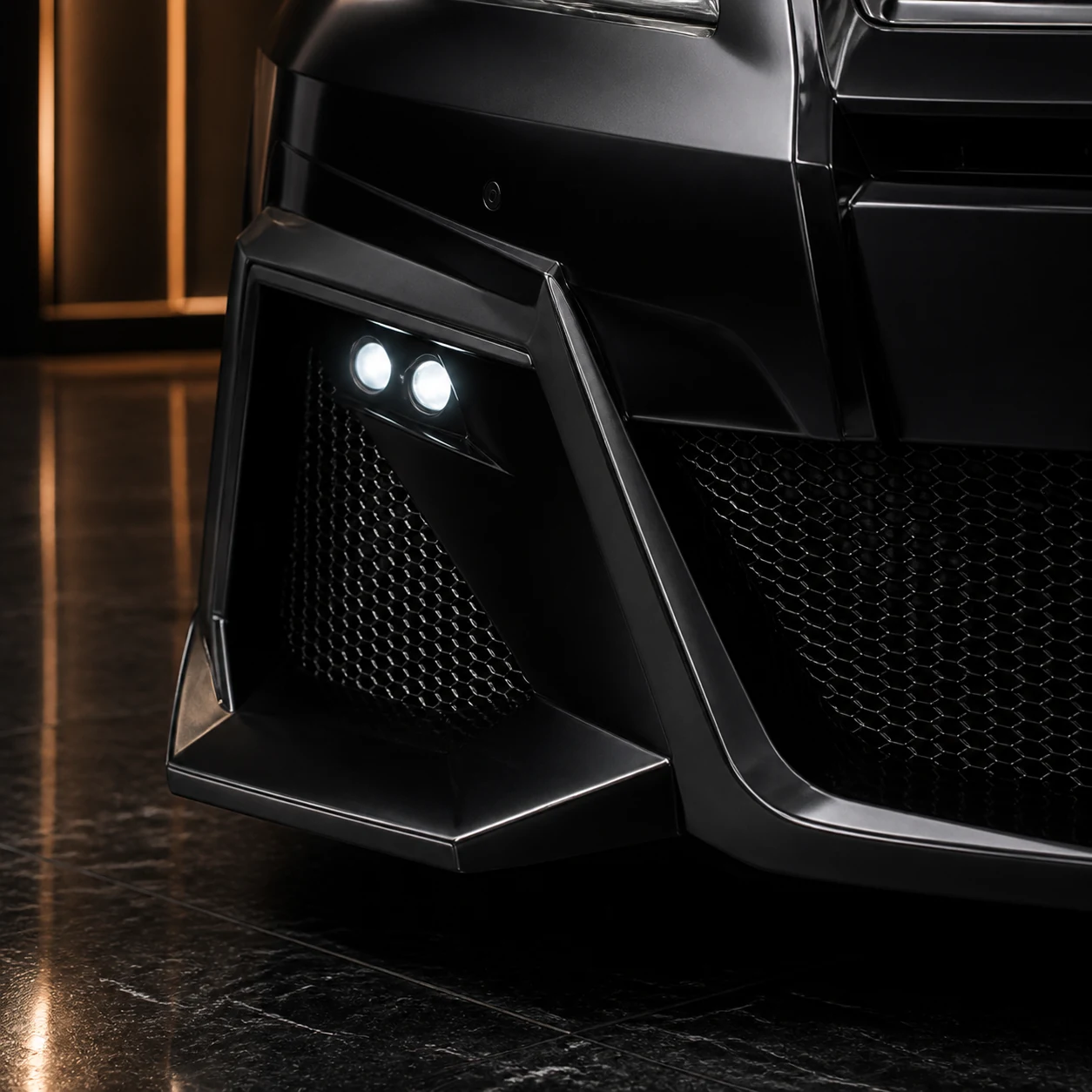 Sport Aero Black Edition — Toyota Vellfire 20 Facelift (2011–2015) — front aero detail