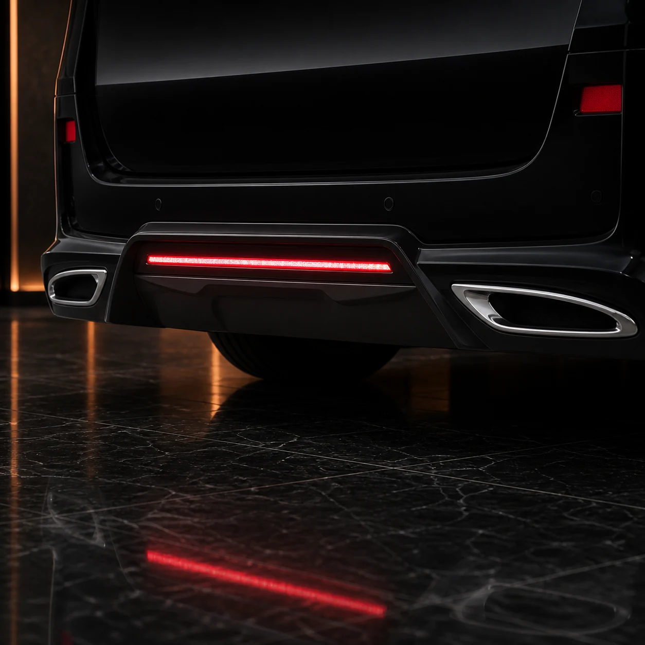 Sport Aero Black Edition — Toyota Vellfire 20 Facelift (2011–2015) — rear aero detail