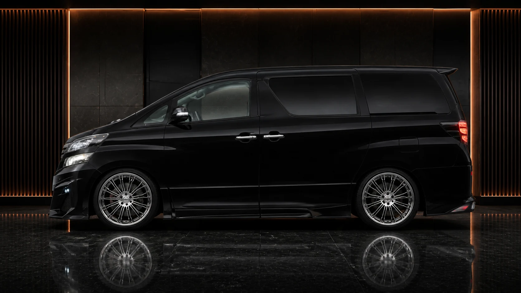 Sport Aero Black Edition — Toyota Vellfire 20 Facelift (2011–2015) — side profile