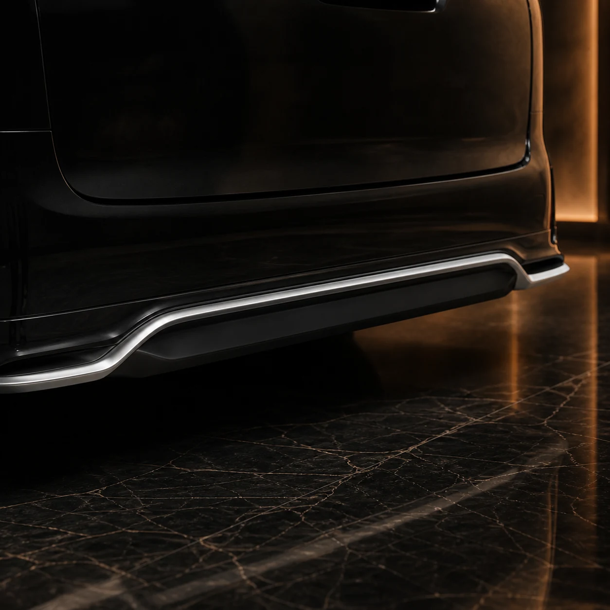 Sports Aero Half Type LED — Toyota Vellfire 30 Z/ZA/ZR Pre-Facelift (2015–2017) — rear aero detail