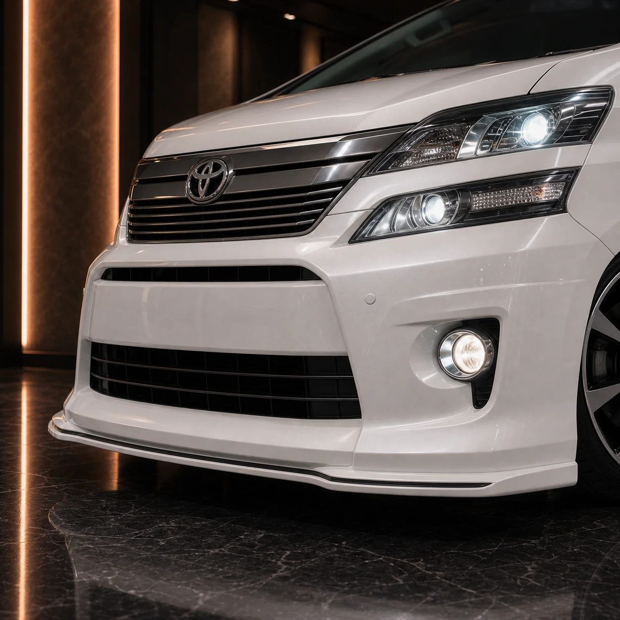 Executive Aero — Toyota Vellfire 20 Z/ZR Facelift (2011–2015) — front aero detail