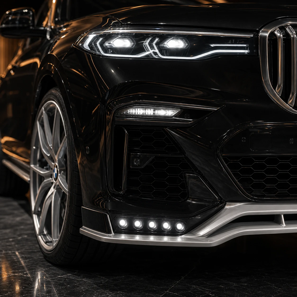 Sport Aero — BMW X7 35d/40d M Sport/M50i G07 (2019–2022) — front aero detail