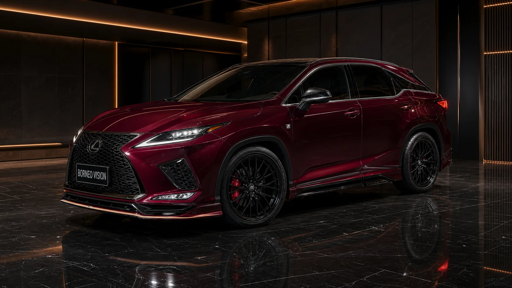 Lexus RX300 F Sport Type I 3-Piece Aero front three-quarter AI concept visual
