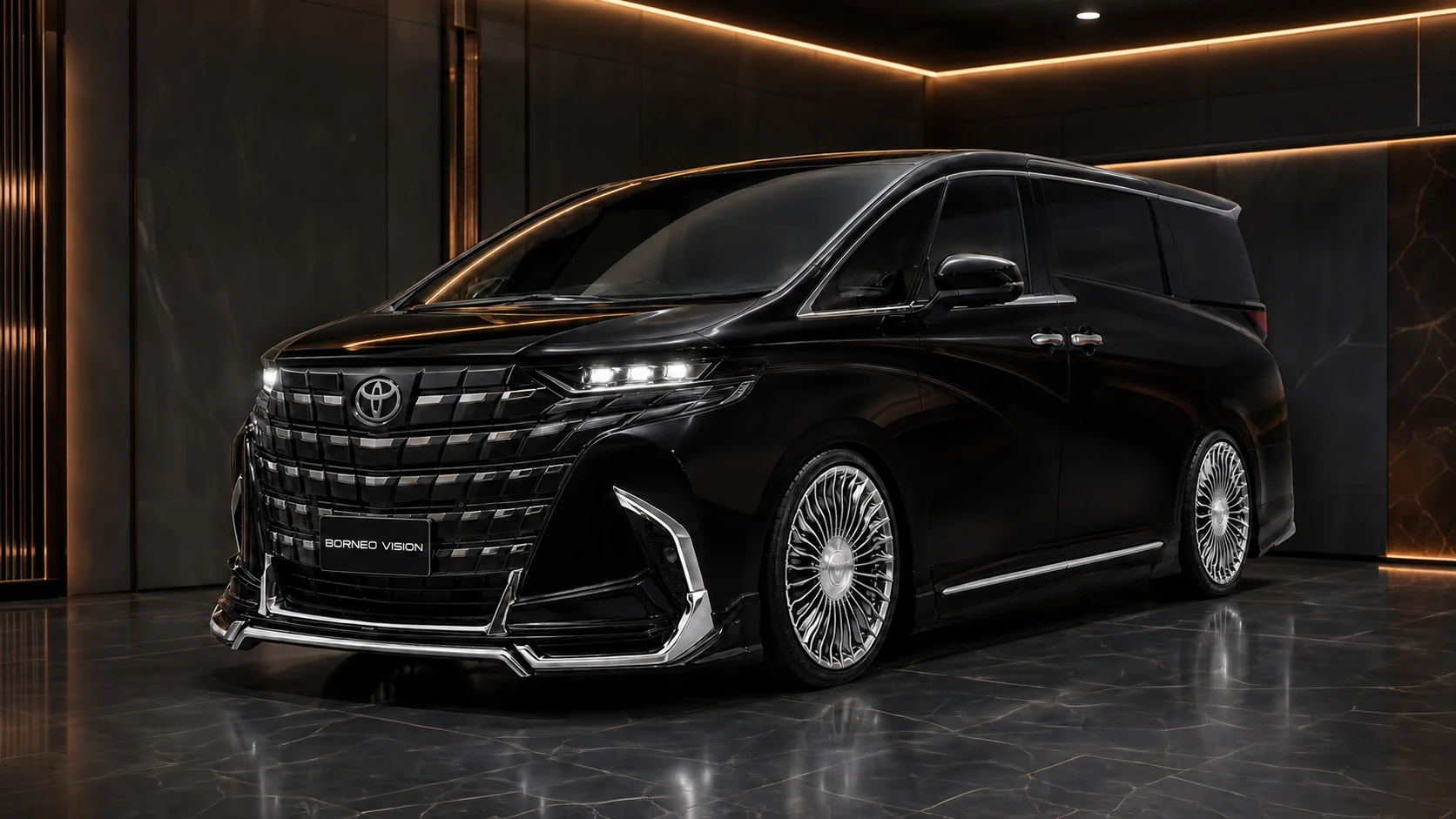 Sport Aero — Toyota Alphard 40 Executive Lounge/Z (2023+) — front three-quarter