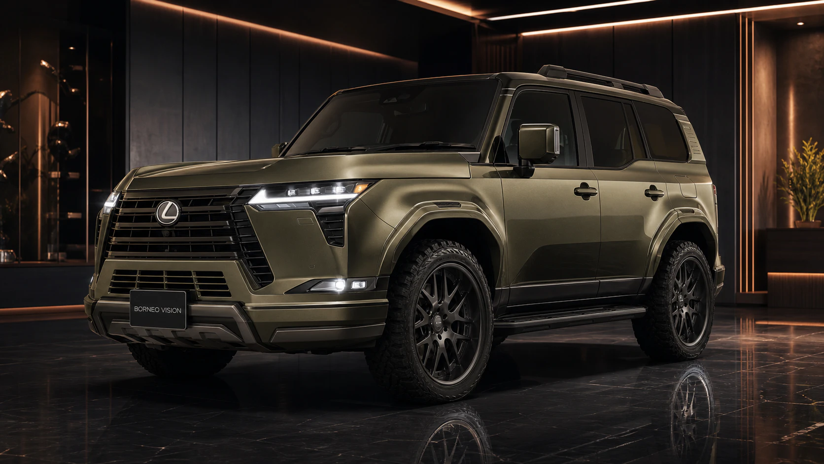 Lexus GX550 Overtrail Armor Complete front AI concept visual