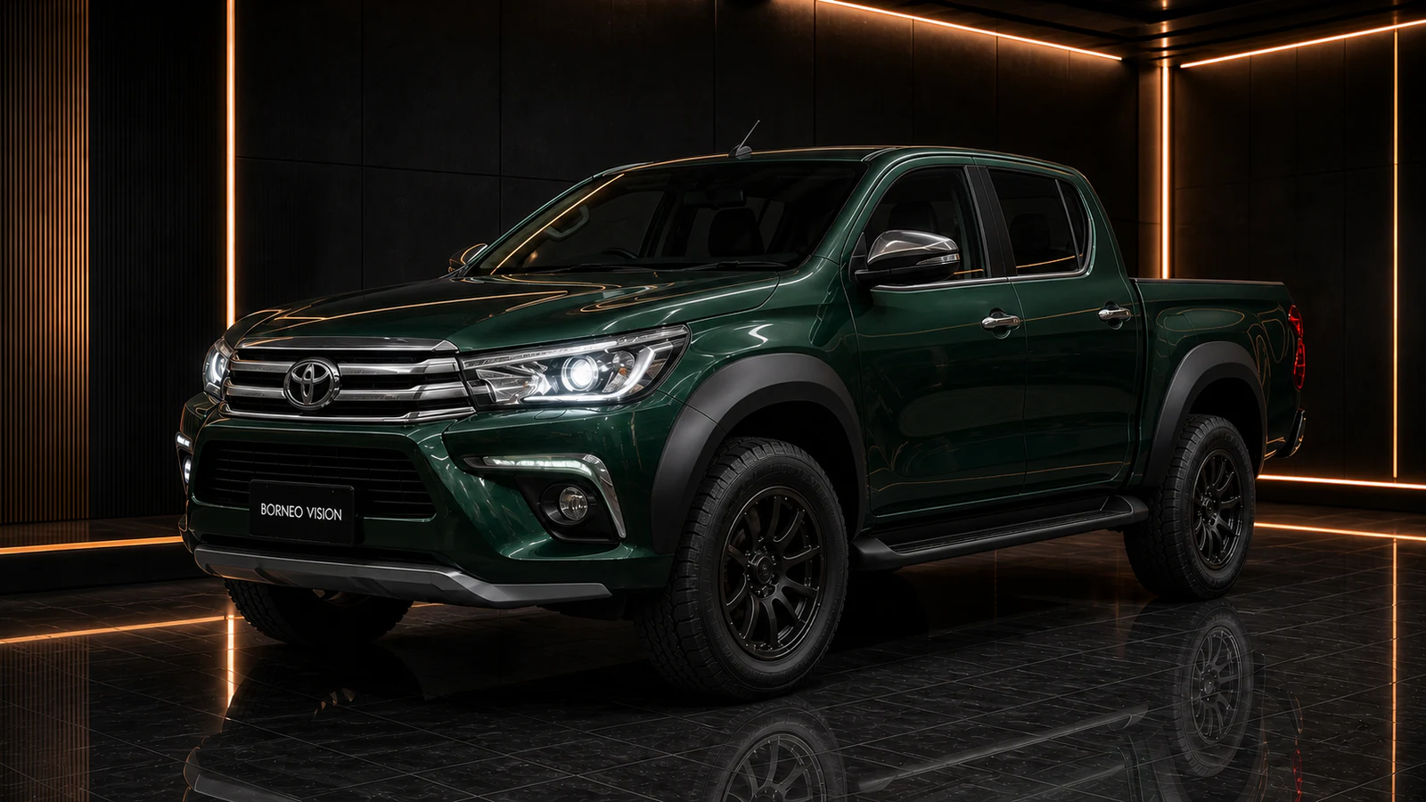 Toyota Hilux GUN125 Z wide-arch complete front AI concept visual