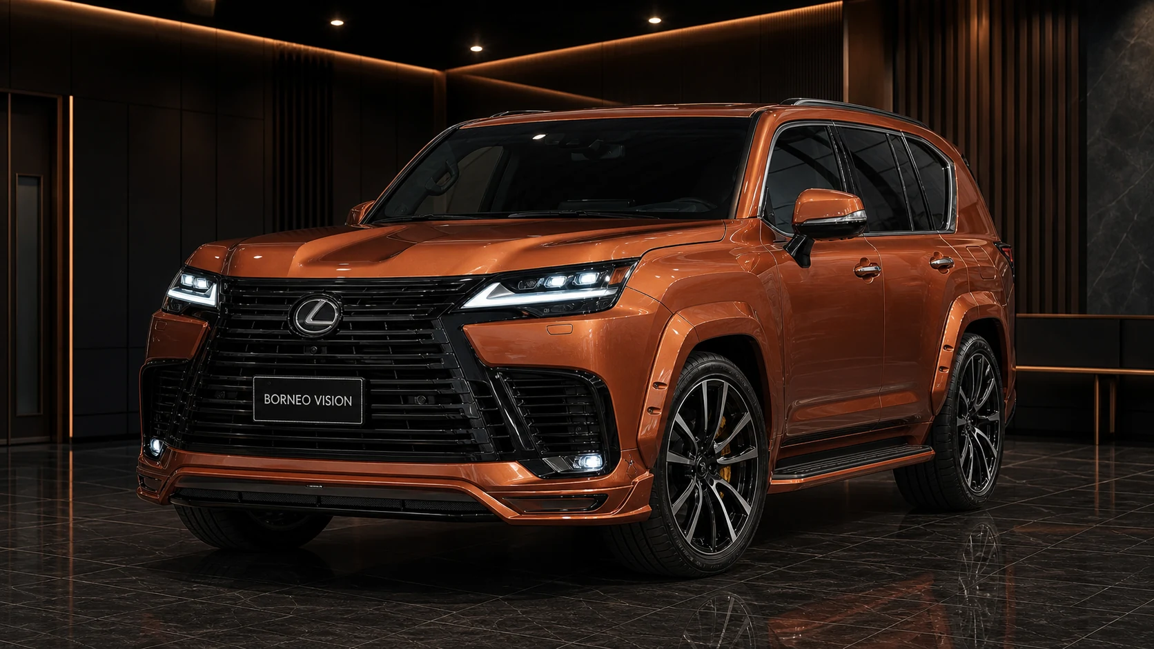 Black Label Complete Widebody +50 — Lexus LX600/700h Standard/Executive — front three-quarter