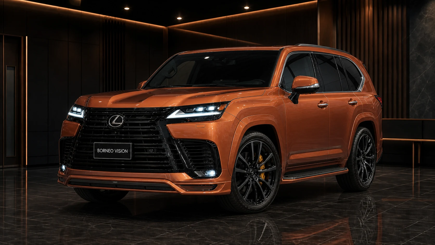 Black Label Recommended Front/Rear — Lexus LX600/700h Standard/Executive — front three-quarter