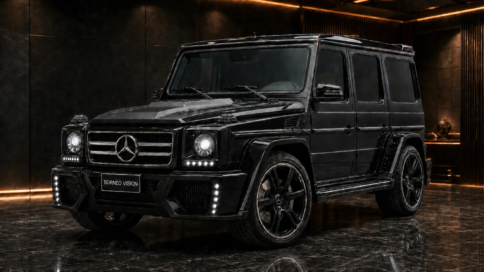 Sport Aero Black Edition — Mercedes-Benz G-Class W463 G55/G550/G500/G350 (1991–2015) — front three-quarter