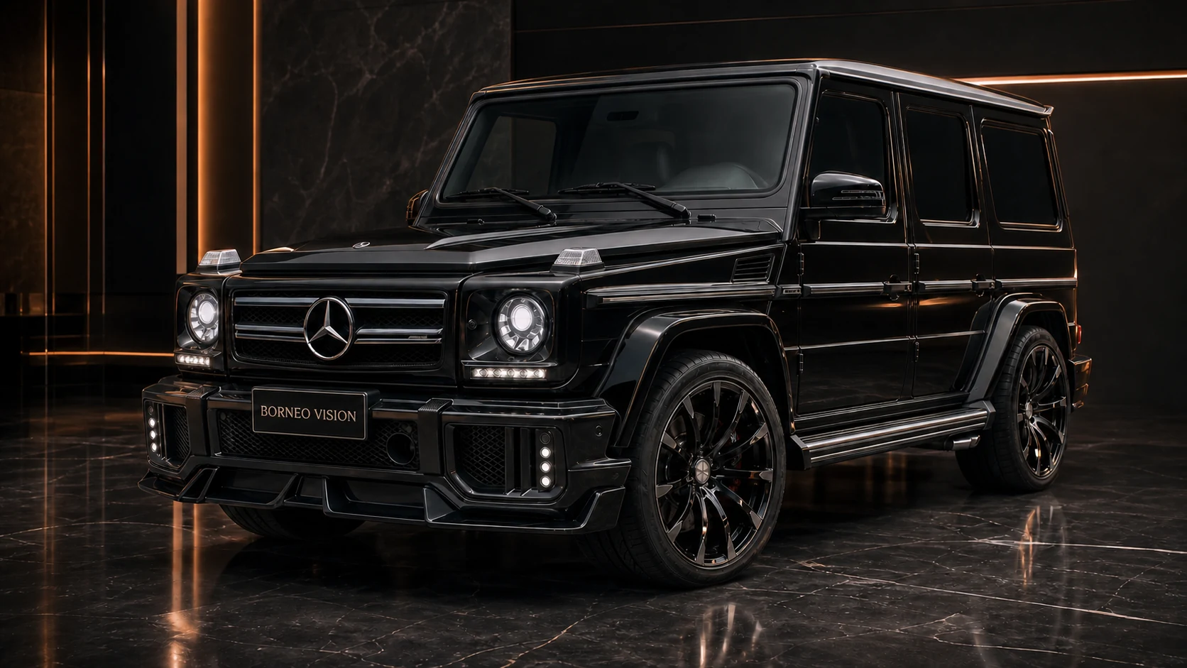 Sport Aero Black Edition — Mercedes-AMG G63 W463 (2013–2017) — front three-quarter
