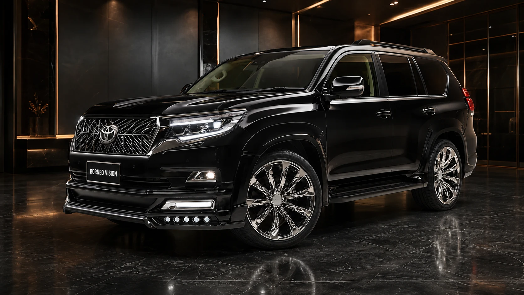 Sport Aero Black Edition — Toyota Land Cruiser Prado 150 (2017–2024) — front three-quarter