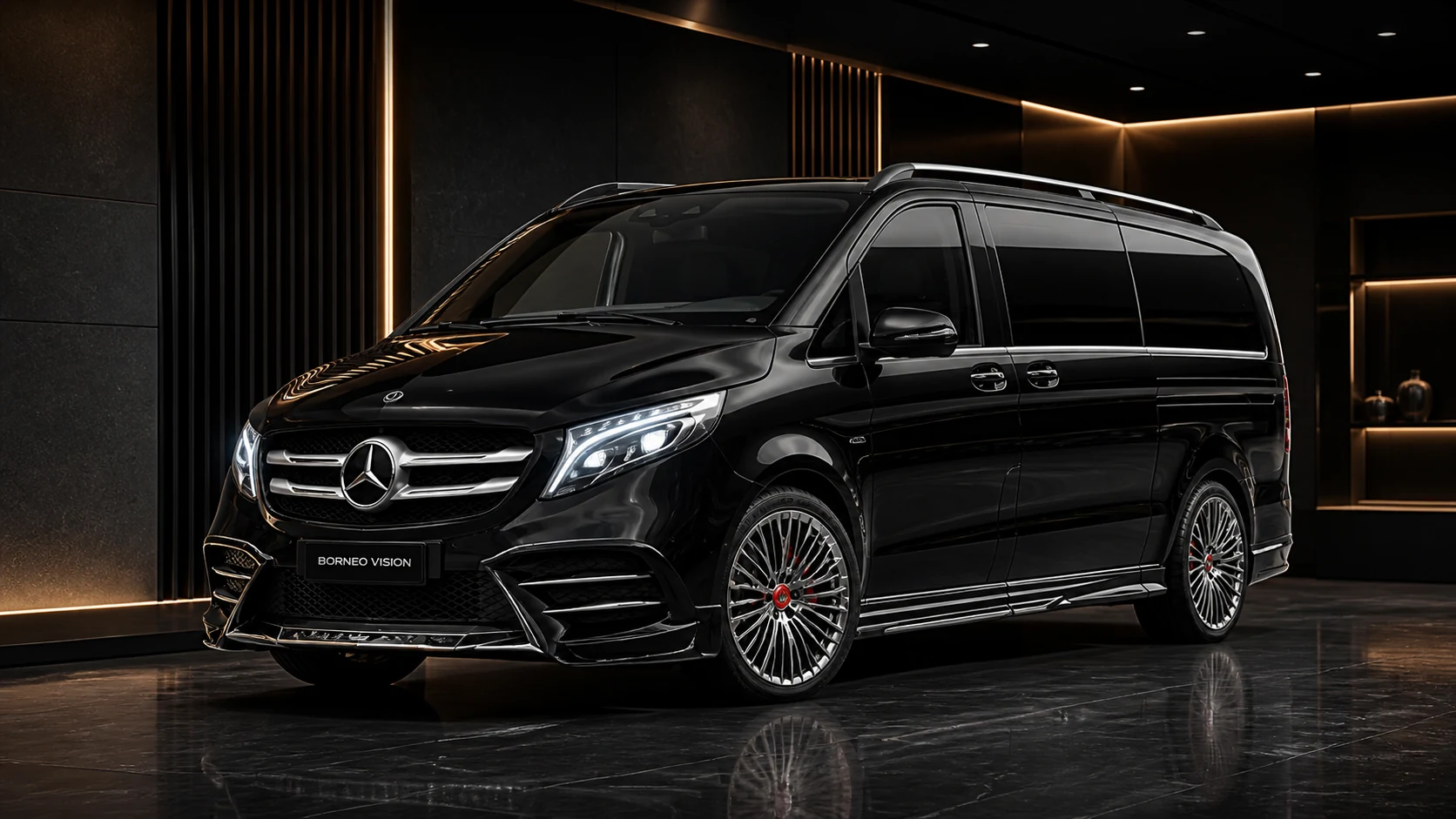 Regional-Restricted Sport Aero — Mercedes-Benz V-Class W447 Extra Long (2019–) — front three-quarter