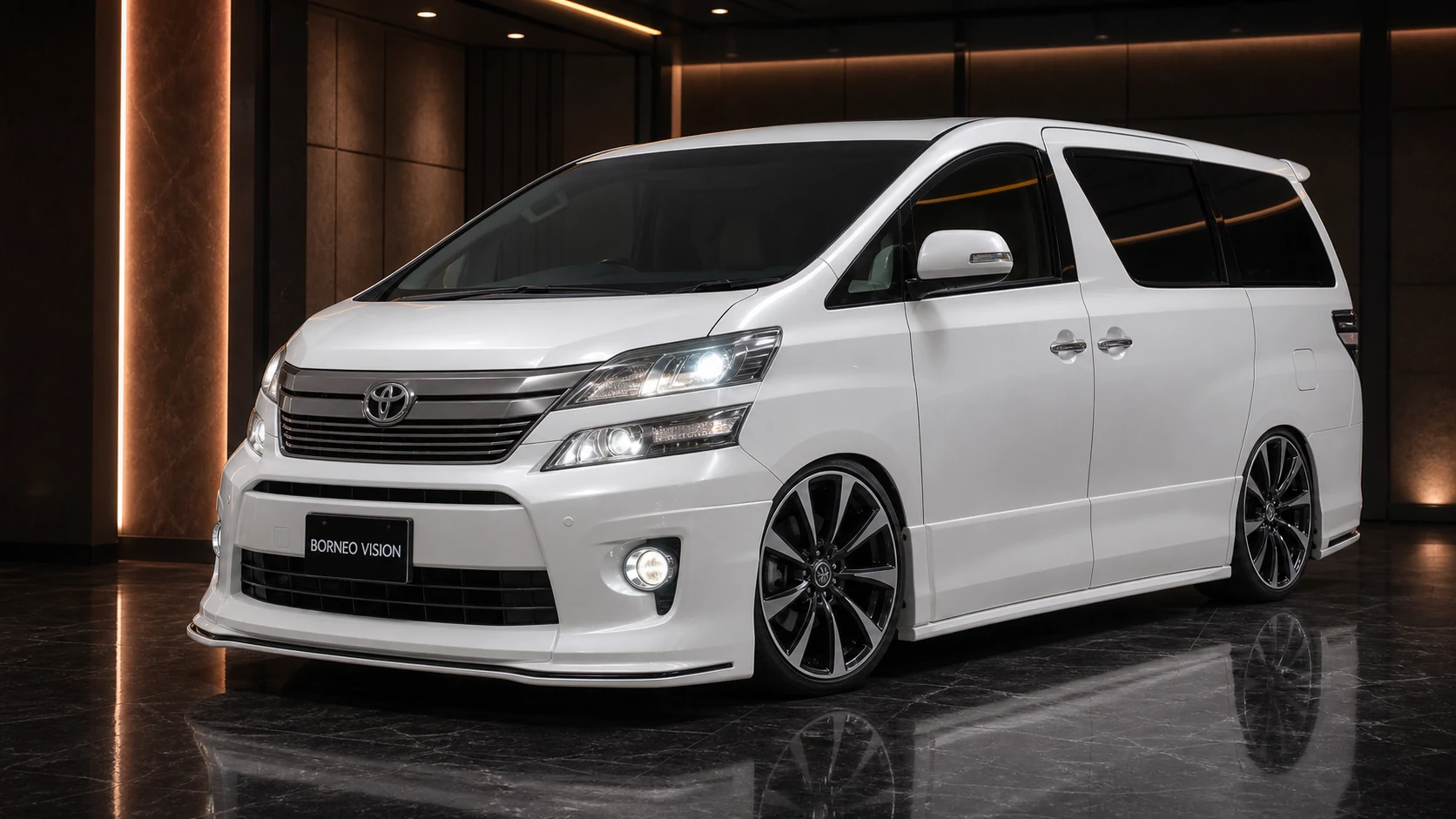 Executive Aero — Toyota Vellfire 20 Z/ZR Facelift (2011–2015) — front three-quarter